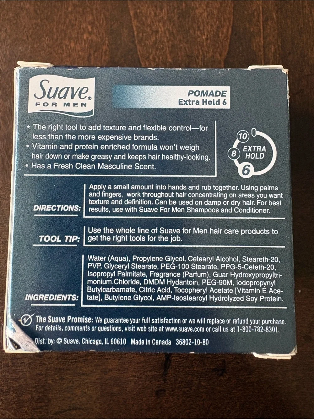 Suave For Men Pomade Extra Hold 2.25 oz Texture Hair Products Discontinued New